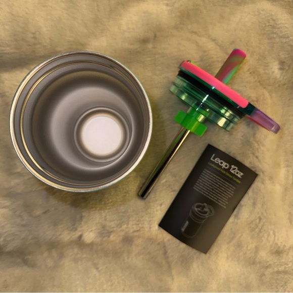 NEW! BRUMATE Mommy & Me Neon Rainbow Swirl Resa 25oz & 12oz LEAP Straw Tumblers - Picture 13 of 16